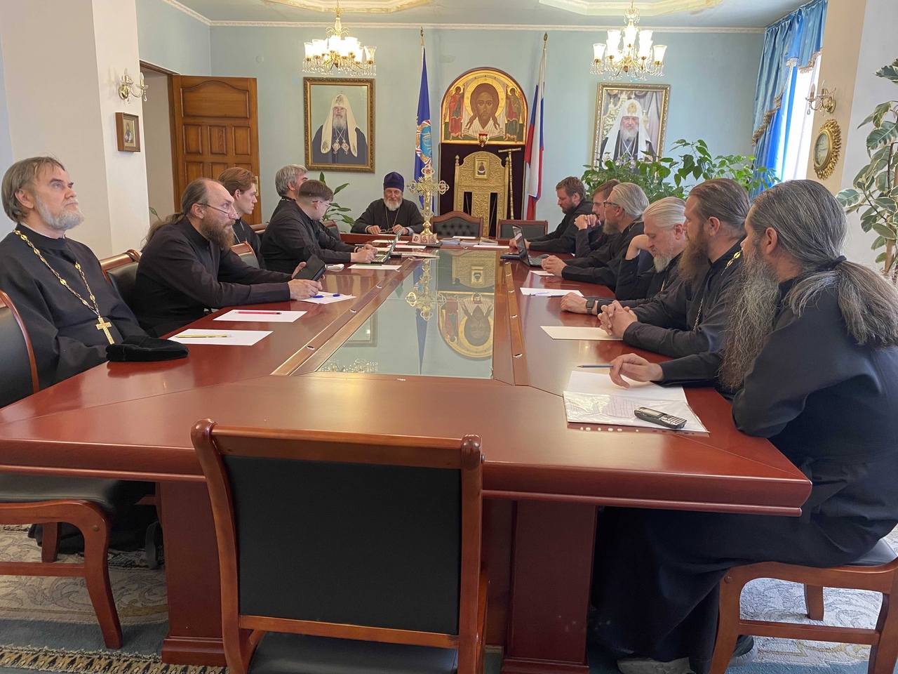 Заседание кафедры богословия и церковно-практических дисциплин Барнаульской духовной семинарии. 